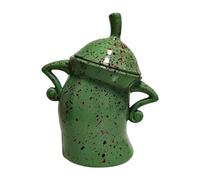 Monozoz Boîte avec Attitude, théière avec Attitude, boîtes de Rangement impertinentes, décorations de Bureau Amusantes en céramique, Bocal de Stockage des Aliments avec Couvercle hermétique pour la