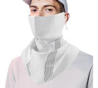 Monozoz Cache-visage | Cache-cou - Accessoire de mode multifonction pour activités de plein air, escalade, trajets sportifs, moto, blanc, Refer to description