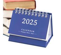 Monozoz Calendrier debout 2025 - Petit calendrier 2025 pour organisation et planification de bureau, décoration de bureau, planificateur familial pour la maison, l'école, le bureau