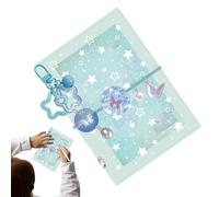 Monozoz Carnet de notes à rechargeable avec couverture en PVC transparent à 5 anneaux - Pour l'école, les voyages, le bureau, les journaux, les planificateurs, les voyageurs, le scrapbooking