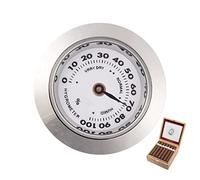 Monozoz Cave à cigares 28 mm - Hygromètre analogique - Hygromètre de 28 mm - Pour cigares, cave à cigares, boîte à cigares, accessoires