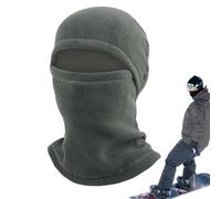 Monozoz Chapeau d'hiver avec couvre-visage, chapeau d'hiver respirant et cache-cou | Cache-cou coupe-vent pour l'automne, gris, Refer to description