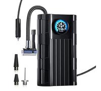 Monozoz Compresseur d'air pour voiture - Gonfleur de pneu filaire automobile - Pompe électrique intelligente, pompe automatique intelligente multifonction pour ballons, voiture, moto, cyclisme