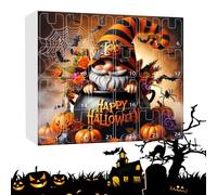 Monozoz Compte à rebours d'Halloween - Compte à rebours de 24 jours - Décorations d'Halloween en acrylique 2D pour arbre, maison hantée, cheminée, sac à dos