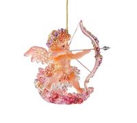 Monozoz Décorations de Noël en forme d'ange 2D pour Noël, porte-clés, rétroviseurs, sac à dos et pendentif de Saint-Valentin pour Noël
