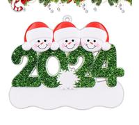 Monozoz Décorations de Noël familiales, décorations de chants de Noël en famille, souvenir de la nuit avant Noël 2024, décoration familiale pour décorations d'arbre généalogique