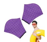 Monozoz Gants de natation palmés | Gants d'entraînement aquatiques pour sports nautiques, mitaines d'entraînement en néoprène avec dragonne, accessoires de natation résistants pour hommes, femmes