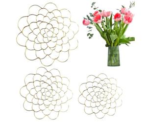 Monozoz Grille Florale réutilisable - Lot de 3 compositions Florales Grenouilles | Organisateur de artificielles, Outil d'arrangement Floral pour Vase, et