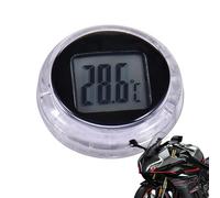 Monozoz Horloge de Moto, étanche IP64, thermomètre de Voiture, 28 mm, Compteur de température hautement étanche, à Coller, thermomètre de Poche avec Affichage numérique