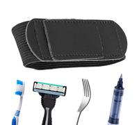 Monozoz Manchette d'assistance alimentaire, réglable, cuillère, fourchette, support d'ustensiles pour personnes âgées - pour une mobilité limitée, une faible prise en main, une faiblesse musculaire