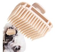 Monozoz Masseur de cheveux pour cuir chevelu | Brosse à cheveux avec poils doux - Masseur carré du cuir chevelu pour hommes, femmes, enfants, animaux domestiques