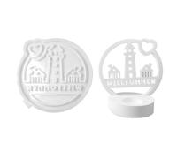 Monozoz Moule en silicone réutilisable pour bougie de maison | Moule à bougie en forme de maison | Moule en forme de maison pour Noël, anniversaire et Nouvel An