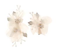 Monozoz Pinces à cheveux habillées avec perles - Accessoires de coiffure mignons avec un design élégant pour adolescente, fille, demoiselle d'honneur, mariée, mariage, plage formelle