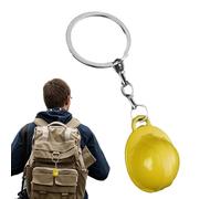 Monozoz Porte-clés Hard Hat | Cadeaux de fête pour la construction - Porte-clés avec chapeau de sécurité pour la construction - Porte-clés avec chapeau pour travailleurs acharnés