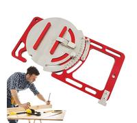 Monozoz Rail de scie à chenille, outils de menuiserie avec boucle de sécurité, rail de travail du bois, scie à chenille, accessoires d'arrêt d'angle réutilisables pour usine de fabrication de meubles
