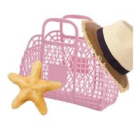 Monozoz Sac à main en gelée - Sacs de plage réutilisables pour | de Pâques pour femme, concert, mariage, plage, rose, Refer to description