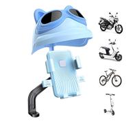 Monozoz Support de téléphone pour scooter | Pince de smartphone rotative à 360 degrés | Clip de téléphone pour rétroviseur de moto avec pare-soleil étanche pour les voyages