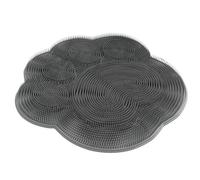 Monozoz Tapis de douche en silicone pour pieds et dos, nettoyant pour les peaux mortes avec ventouse antidérapante pour coudes et talons