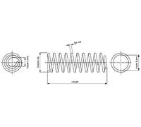 Monroe 2x ressorts de suspension arrière SE0407 pour Renault Twingo I 3 portes 397/100 mm
