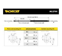MONROE Amortisseur À Gaz De Hayon Compatible Pour Audi A6 4F2 C6 2.4 ML5744