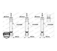 MONROE Amortisseurs Arrière Pour VW Golf VII 5G1 BE1 AM1 AN1 Audi A3