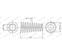 MONROE 2x Ressort de suspension Essieu avant SP3058 pour TOYOTA STARLET (EP91) Longueur: 305mm Diamètre extérieur:143mm