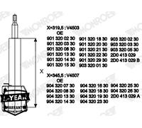 MONROE V4507 Amortisseur pour MERCEDES-BENZ,VW