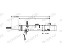 MONROE V4522 Amortisseur pour VW