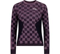 Mons Royale - Ascender Merino Seamless Long Sleeve - Maillot thermique laine mérinos femme Mauve / Black - L