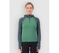 Mons Royale Bella Merino Hood Haut technique bleu S
