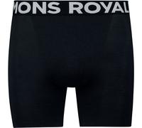 Mons Royale - Caleçon en laine de mérinos - Hold 'em M Merino Boxer Black pour Homme - Taille S - Noir Noir S