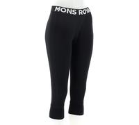 Mons Royale Cascade Merino 3/4 Femmes Pantalon fonctionnel M Noir