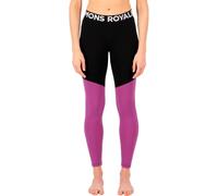 Mons Royale - Legging technique en laine mérinos - Cascade W Merino Base Layer Legging Purple Bolt pour Femme en Laine - Taille S - Rose Rose S