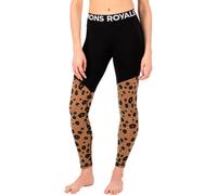 Mons Royale - Legging technique en laine mérinos - Cascade W Merino Base Layer Legging Aoraki Lily Toffee pour Femme en Laine - Taille XS - Marron Marron XS