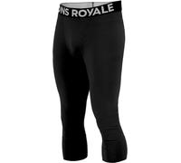 Mons Royale - Collant technique en laine mérinos - Cascade M Merino Base Layer 3/4 Legging Black pour Homme en Laine - Taille L - Noir Noir L