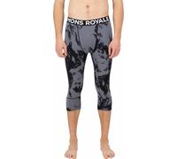 Mons Royale - Collant technique en laine mérinos - Cascade M Merino Base Layer 3/4 Legging Mtn Pixel Grey pour Homme en Laine - Taille M - Gris Gris M
