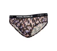 Mons Royale - Women's Folo Merino Briefs - Sous-vêtement mérinos - S - rock leopard