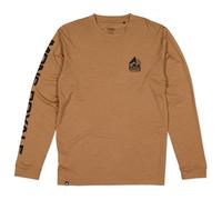 Mons Royale - T-shirt à manches longues en laine de mérinos - Icon M Merino Classic Long Sleeve Toffee pour Homme - Taille S - Marron Marron S