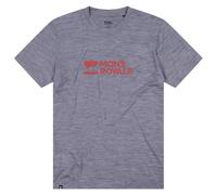 Mons Royale - Icon - T-shirt - L - grey heather / big print