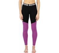 Mons Royale - Legging technique en laine mérinos - Cascade W Merino Base Layer Legging Purple Bolt pour Femme en Laine - Taille XS - Rose Rose XS