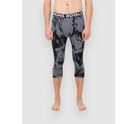 Mons Royale Merino Cascade Flex 3/4 Legging Pantalon technique à motifs L
