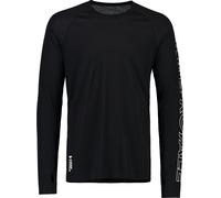 Mons Royale - Première couche technique en laine de mérinos - Temple M Merino Long Sleeve Black pour Homme - Taille M - Noir Noir M