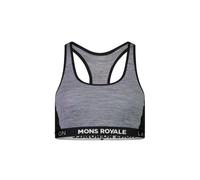 Mons Royale - Sierra Sports Bra - Brassière de sport femme Grey Heather / Black - L