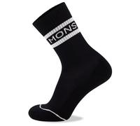 Mons Royale - Signature Crew Sock - Chaussettes de cyclisme - EU 39-41 - EU: 39-41 - black / white