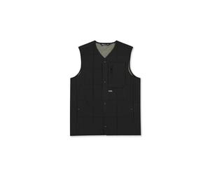 Mons Royale - Stacker Merino Insulated Vest - Doudoune sans manche en laine mérinos Black / Basil - L