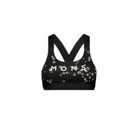 Mons Royale - Stella X-Back Bra - Brassière de sport femme Black Daisy - L
