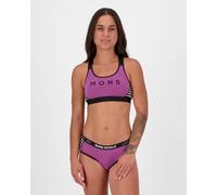 Mons Royale - Stella X-Back Bra - Brassière de sport femme Purple Bolt / MR Stripe - L