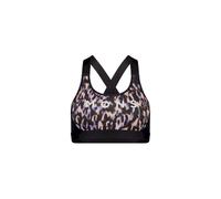 Mons Royale - Brassière en laine de mérinos - Stella Merino X-Back Bra W Rock Leopard/Black pour Femme en Laine - Taille L - Noir Noir L