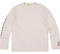 Mons Royale - T-shirt en coton bio/laine de mérinos - Yonder Merino Organic Cotton LS M Vintage White pour Homme en Coton - Taille S - Beige Beige S