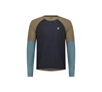 Mons Royale - Tarn Merino Bike Wind Jersey - T-shirt en laine mérinos homme Goblin Blue / Walnut / Black - M